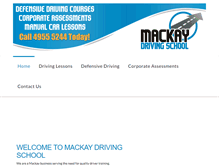 Tablet Screenshot of mackaydrivingschool.com.au